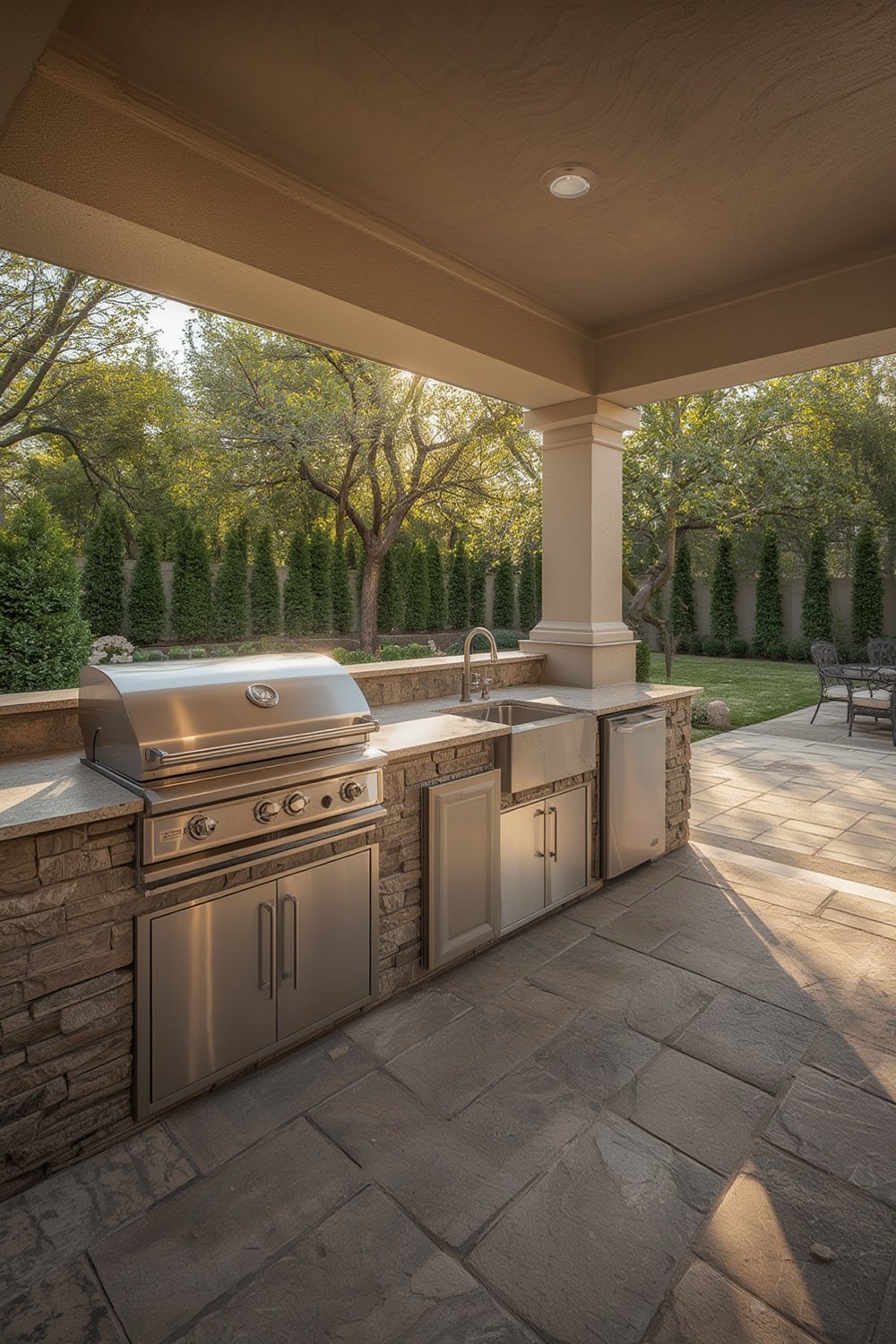 outdoor kitchen installation - Illustration 1